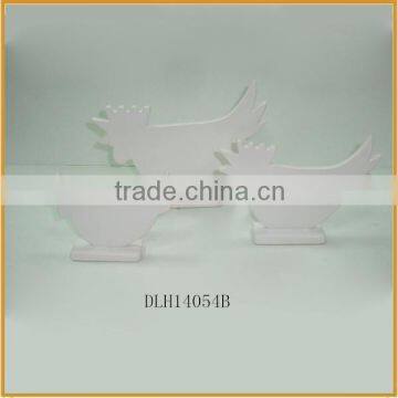 new shape ceramic cock for easter ornament porcelain cock wholesale