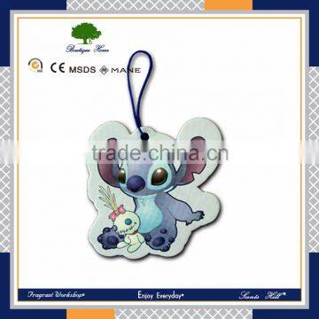 Hot unique new product for 2016 best gift fragrance Customized animal lovely shape hanging paper car air freshener