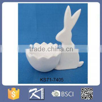 Kitchen accessories tools ceramic easter rabbit egg holder