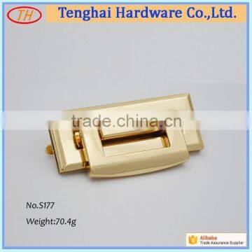 Bulk custom metal square press lock for briefcase