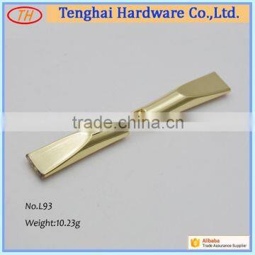 high quality long metal logo decorative for handbags