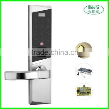 Top seurity touch screen digital password & fingerprint door lock