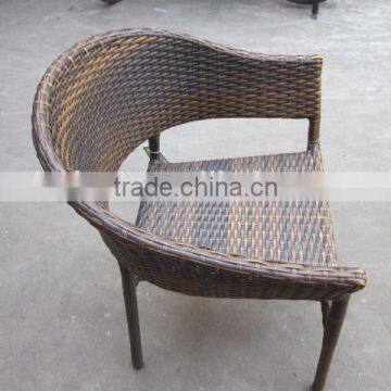 Outdoor Furniture Good Quality Leisure Handmade Rattan Wicker Stacking Garden Chair YC103 photo-2