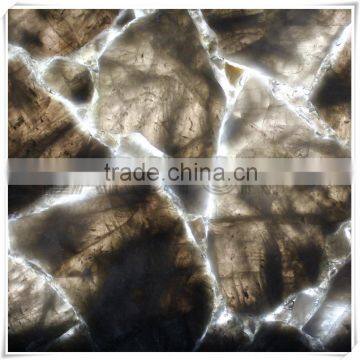 Super luxury gemstone/ big slab smoky quartz slab for counter natural quartz stone polished slab