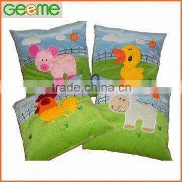 JM7471 Stuffed Plush Cushions with Embroidering Animal