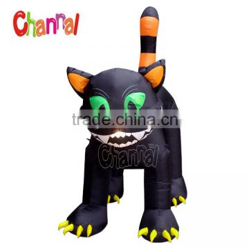 Large Inflatable Animated Black Cat toy Halloween Yard Decor