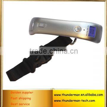 50kg Digital Travel Luggage Scale with Blue LED back light for Luggage, Travel and Home Using