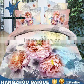Beautiful Tree Flowers Colorful Butterfly Queen Size 3D Bedding Set photo-2