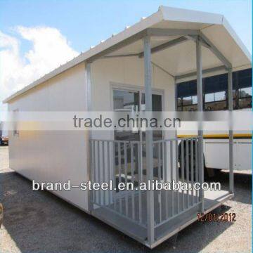 modular steel structural frame sandwich panel prefab beach house