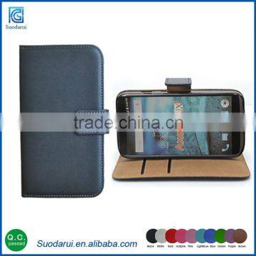 Book Stand PU Leather Wallet covers Cases Pouch For ZTE axon lux