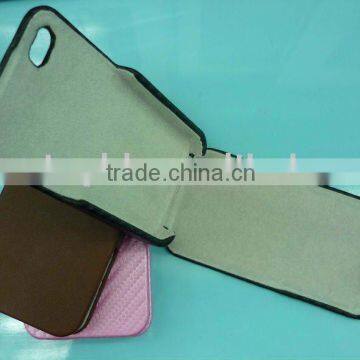 For new iphone 4 mobile leather case