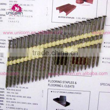 21 degree screw shank plastic strip nail