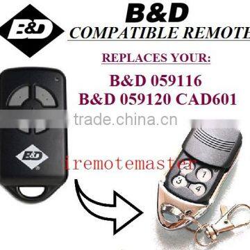 100% compatible with BND 059116,059120 CAD601 gate/garage door remote control/ transmitter