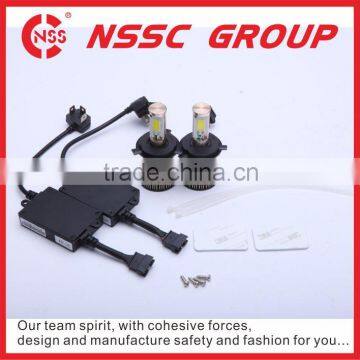 3c Hot Sale Mini Fanless All in One Led Car Headlight, 4000lm 6500k 12v-24v 9007 h4 h7