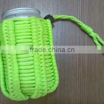 paracord knit cup sleeve for coffee