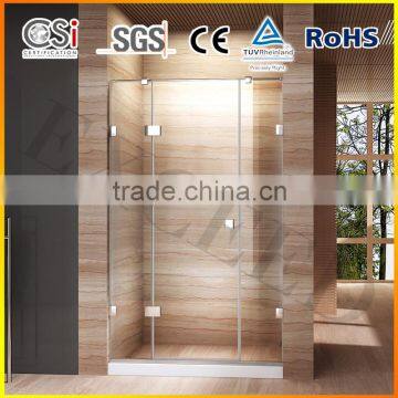 48" X 72" 10mm glass hinge shower door enclosure