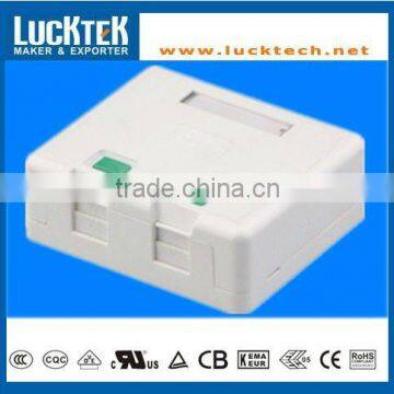 Double Port Network RJ45 Surface wall Mounted Outlet Box