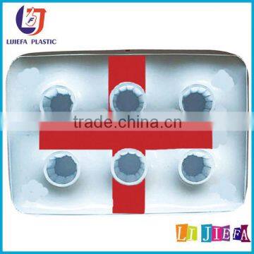 Inflatable 6 Holes Can Holder Cushion