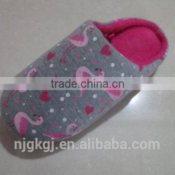 swan printed clog slipper shoes