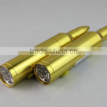 9 LED Rifle Bullet Flashlight