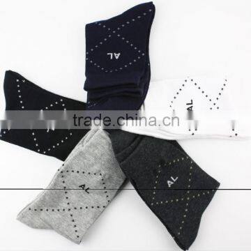 China Wholesale Custom Lambswool Sock for Men/mens Cotton Socks photo-3