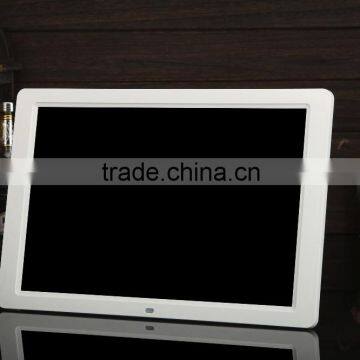 15inch slim Digital photo frame with clock and calendar