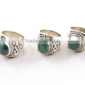 925 Sterling Silver Jewelry Semi Precious Stone Handmade Jewelry Silver Rings