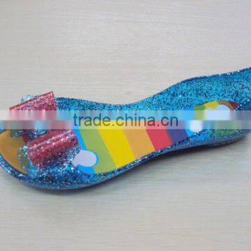 Pretty crystal jelly shoes for women