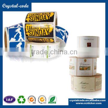 Various materials die cut barcode use paper material label