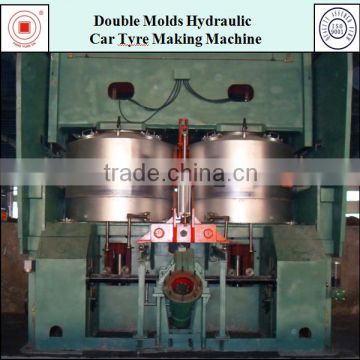 Double Molds Hydraulic Car Tyre Making Machine