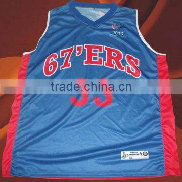 custom sublimation basketball jersey