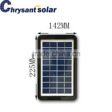 3W 9V Polycrystalline Solar Panel With Black Plastic Frame