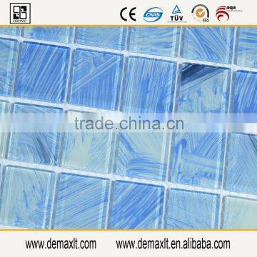 Handcraft Light Blue Glass Mosaic for Swimming Pool Project 25x25x4 Chip Size photo-4