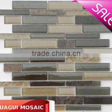 glass stone linear mosaic 12"x12" HG-CDT110