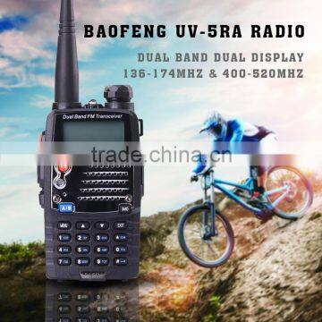 BAOFENG Two Way Radio UV5RA UHF 400-520MHz/ VHF 136-174MHz dual band handheld portable walkie talkie