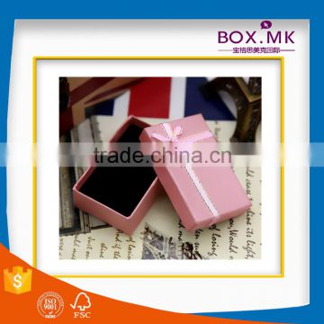 New Style Factory Price Rectangle Pink Kraft Small Jewelry Box