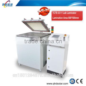 Solar panel material laminator