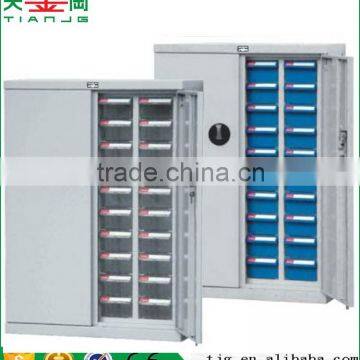 Taiwan TJG-CAH-440D With 2 Doors Plastic PS 40 Transparent Drawers Workshop Spare Parts Cabinets