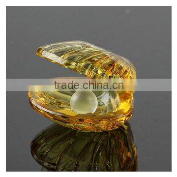 Pink Crystal Shell With Pearl for Wedding Favors, Valentine's Day Gift photo-3