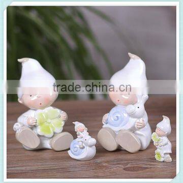 resin elfin figurine lovely elfin statue for home decoration