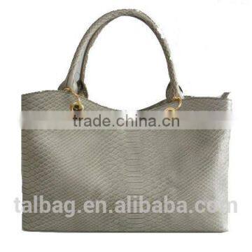 2016 Croc leather tote bags handbags with metal zipper and cheap prices for lady