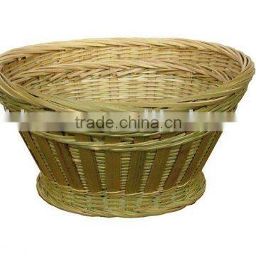 Oval Bamboo Craft Basket