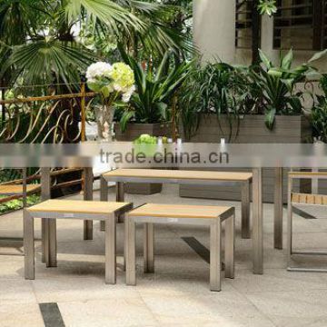 Stainless steel teak polywood outdoor furniture