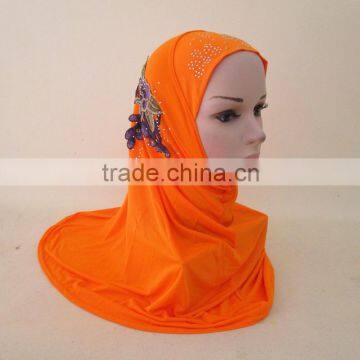 Muslim headscarves simple fashion silk hat