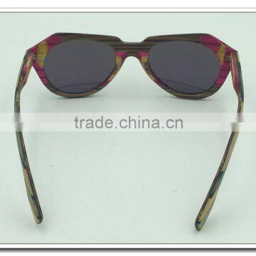 Fashion Design Bamboo Sunglasses Polarized Lenses Custom Logo Free Wooden Frame Material Wooden Sunglasses