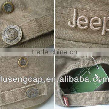 Adjustable Classic Army Cadet Military Flat Top Cap