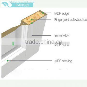 Four Panel White Primed Traditional Style Living Room Door photo-3
