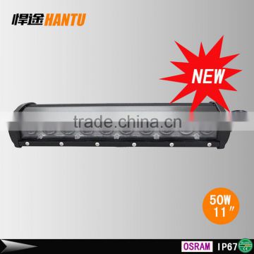 China supplier 50w Super Slim 12" Spot Led Light Bar Single Row LED Light Bar COMBO Spot Flood 4800lm 400m Visibility