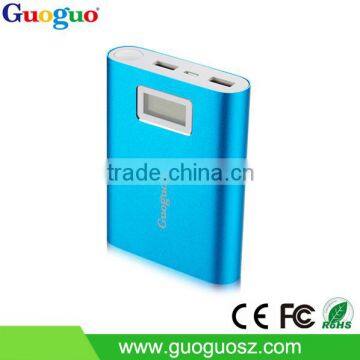 Manufacture Smart 10400mAh Universal Aluminium Housing Power Charger with LCD Display