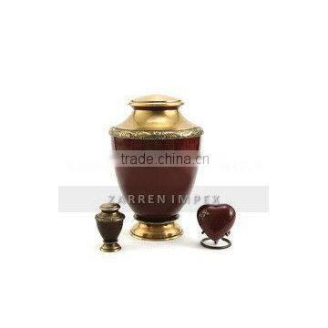 Artisan Auburn 10" Brass Cremation Urn